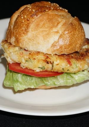 Una foto de Hamburguesas de jaibas