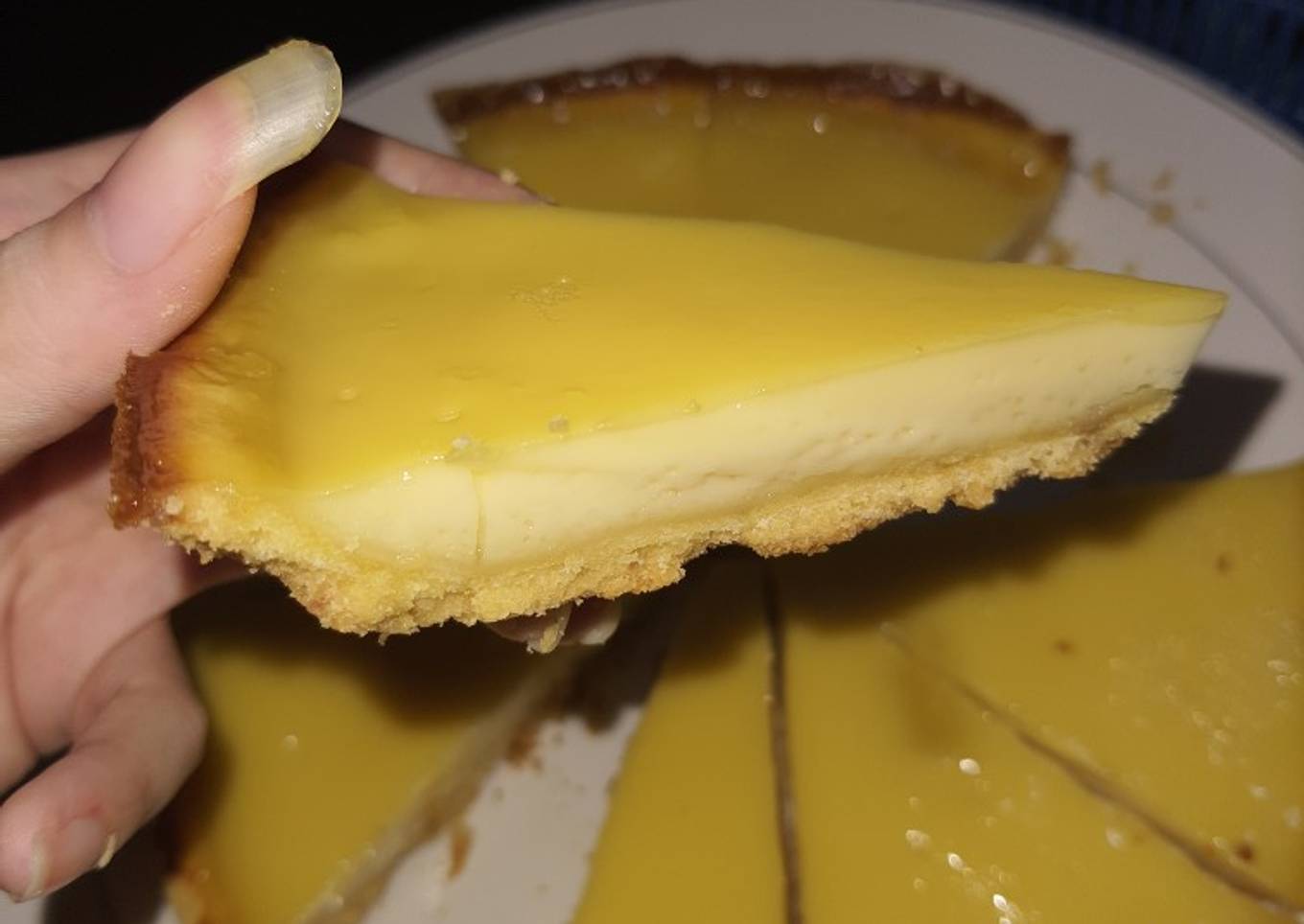 Pie susu teflon tanpa oven (takaran sendok)