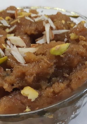 A picture of No sugar No Jaggery Halwa.