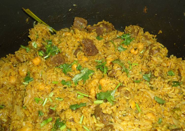 Simple Way to Prepare Award-winning Beef Chole Rice