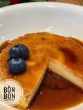 Baked Flan with Whipping Cream