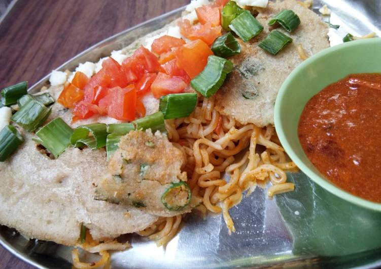 Recipe of Homemade Noodles stuffed oats wraps