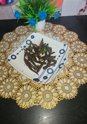 A picture of Kurkuri bhindi.