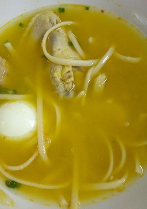 Una foto de Sopa de pollo con zapallo