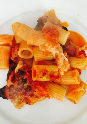 A picture of Simple pasta bake.