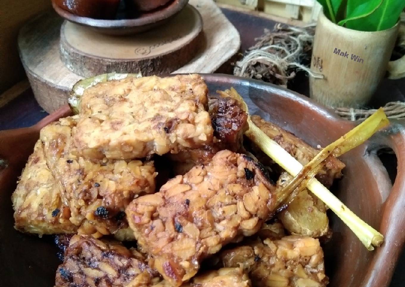 Tempe ungkep bumbu kalasan