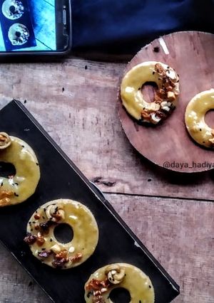 A picture of Sweet pizza dougnut.