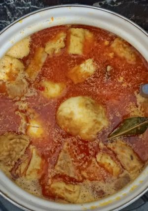 Foto resep Sayur Telur,Tahu,Tempe Kuah Santan Pedas