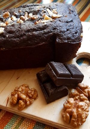 عکسی از دستور کیک موزی شکلاتی (بدون روغن و شکر و همزن)🥮🍌🍫🍯
