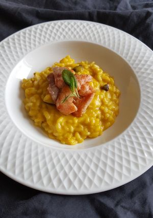รูปของ Risotto pumpkin salmon