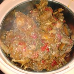 A picture of Peppered chicken.