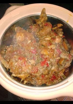 A picture of Peppered chicken.