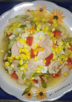 Foto resep (44) Sawi putih mix jagung