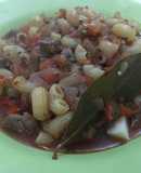 Guiso de fideos codito con Carne