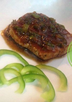 Una foto de Lomo de Atún agridulce de ostras & pimiento