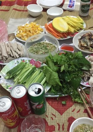 Hình của món Phở cuốn khô.