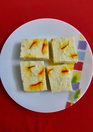 A picture of Steamed Sondesh (Bhapa Sondesh).