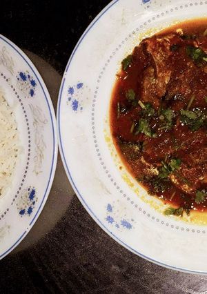 A picture of Seafood...Fish curry 🍛.