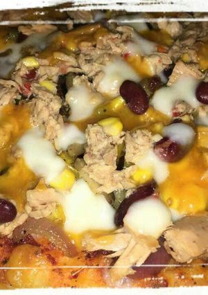صورة لوصفة بيتزا التونه المكسيكيه