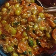 A picture of Baingan matar ka bharta.