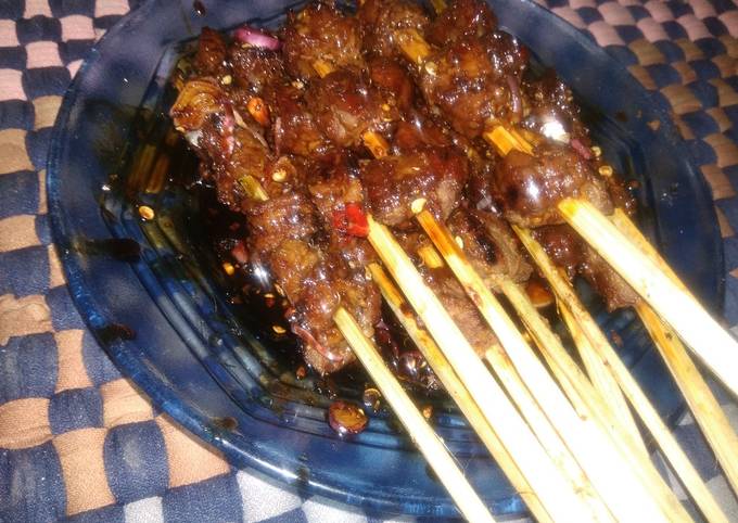 Resep: Sate daging teflon ala kinkin Menu Enak Dan Mudah Dibuat