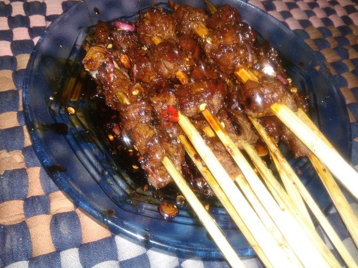 Resep: Sate daging teflon ala kinkin Menu Enak Dan Mudah Dibuat