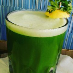 A picture of Bitter gourd juice.