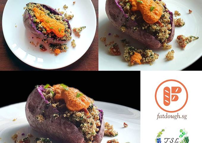 Steps to Prepare Favorite Couscous Sweet Potato Boats for Diet Food