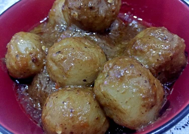 Resep Cilok isi keju saus kacang, Bisa Manjain Lidah