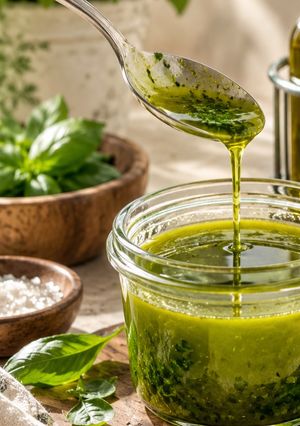 Una foto de Aceite de Albahaca - Olio al basilico