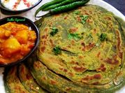 A picture of ginger garlic paratha