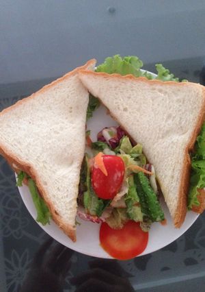 Hình của món Sanwich rau củ bữa sáng.