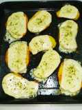 Papas al horno con queso mozzarella