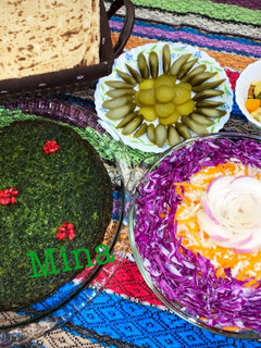 عکسی از دستور کوکو اسفناج و شوید