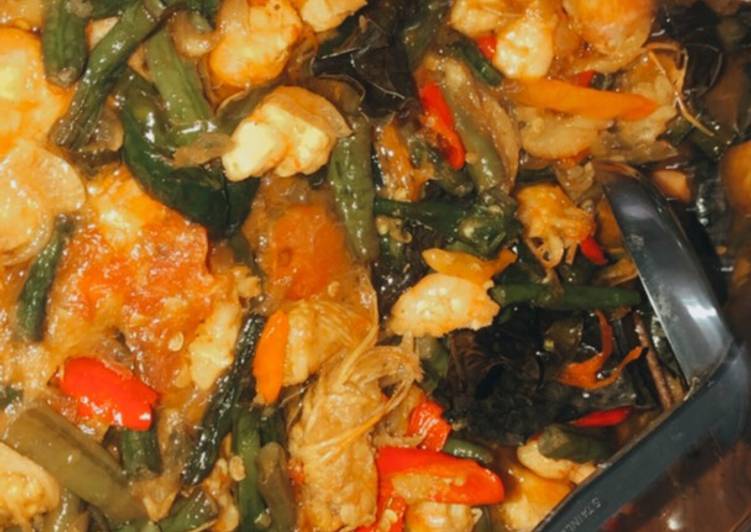 Tumis Cabe Udang Kacang Panjang