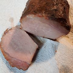 Homemade Canadian Bacon A picture of Homemade Canadian Bacon.
