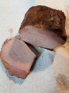 A picture of Homemade Canadian Bacon.
