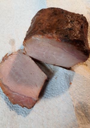 A picture of Homemade Canadian Bacon.