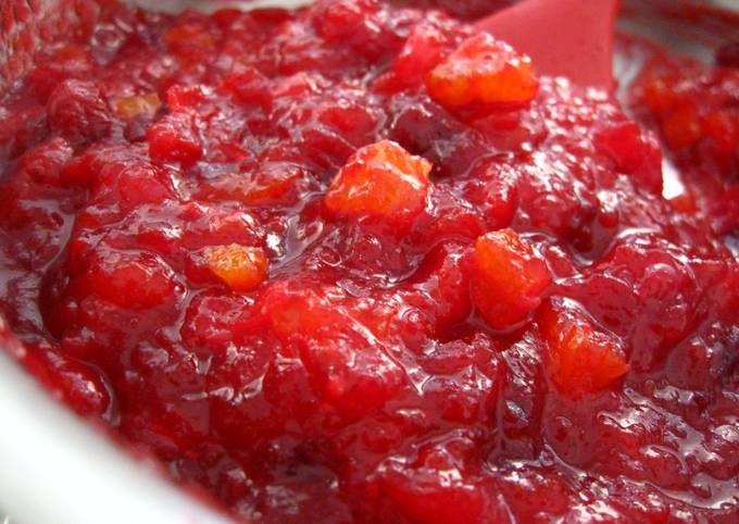 Cranberry Apricot Relish with Ginger & Orange Zest