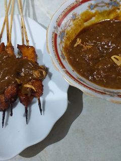 Foto resep Sate ayam kuah kacang ala vini
