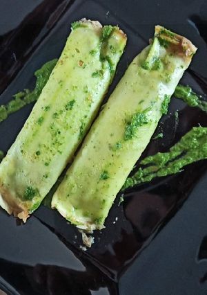 Una foto de Relleno de hongos para canelones