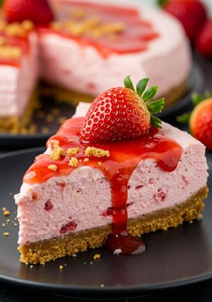 Una foto de Cheesecake de fresa🍓