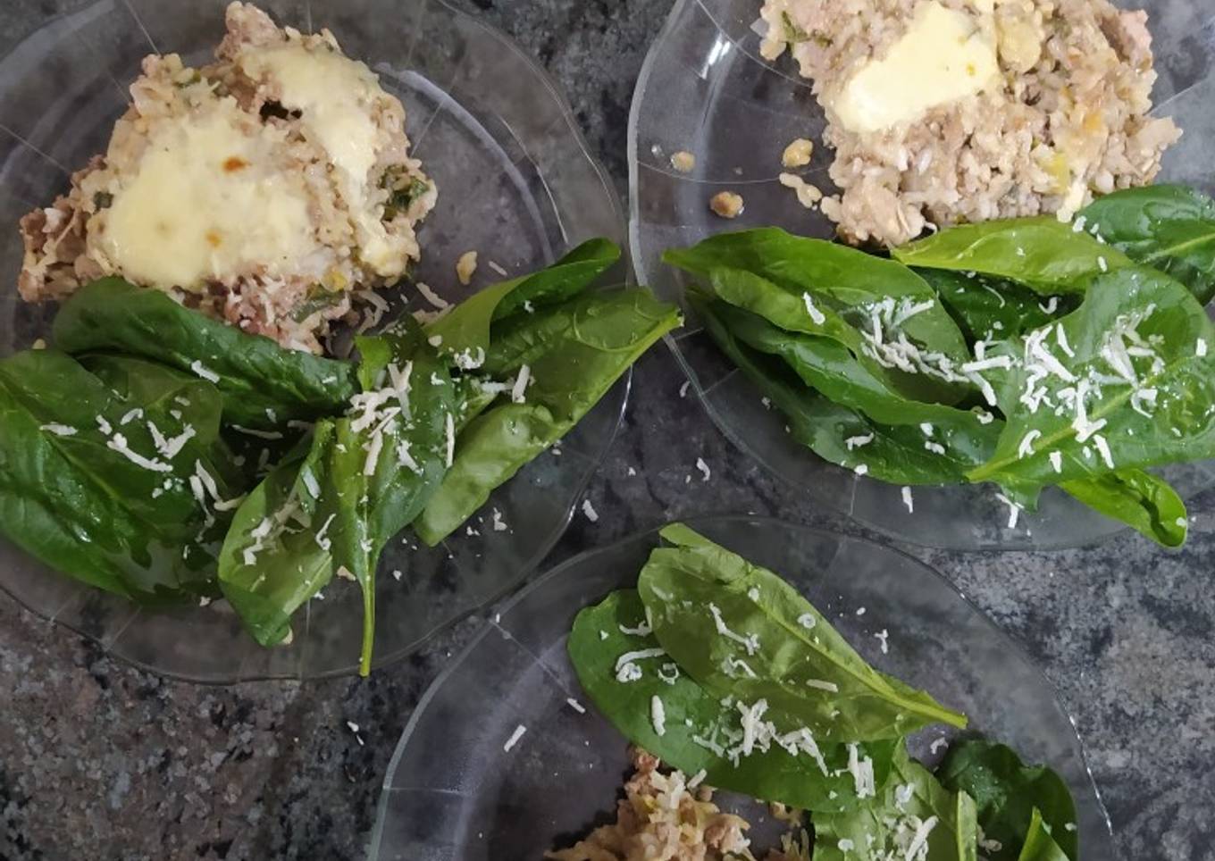 Pastel de carne picada con arroz