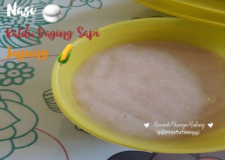 MPASI 6 m+ ❤ (Nasi,kaldu daging,jagung)