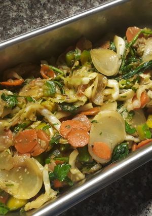 Una foto de Salteado de verduras