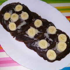 🌰🍘Chocolate pancakes🌰🍘 A picture of 🌰🍘Chocolate pancakes🌰🍘.