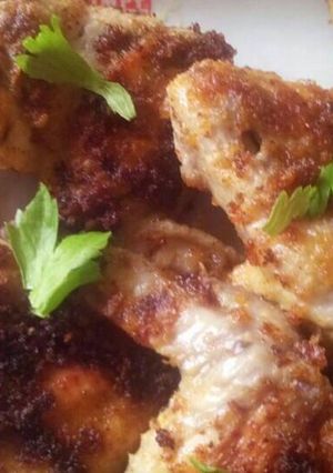 A picture of Bread crumbs wings.