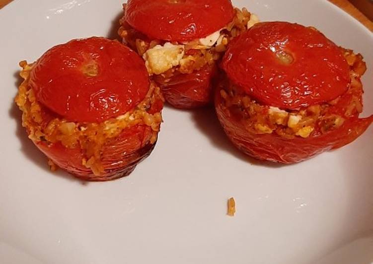 Recipe of Speedy Greek Stuffed Tomatoes