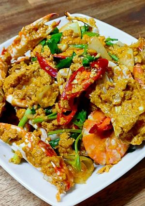 รูปของ ปูกุ้งผัดผงกะหรี่