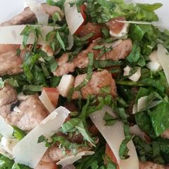 A picture of Rosemary Pork & Sage Caprese Salad.